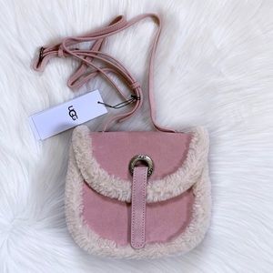UGG Heritage Crossbody Suede Bag In LA Sunset
